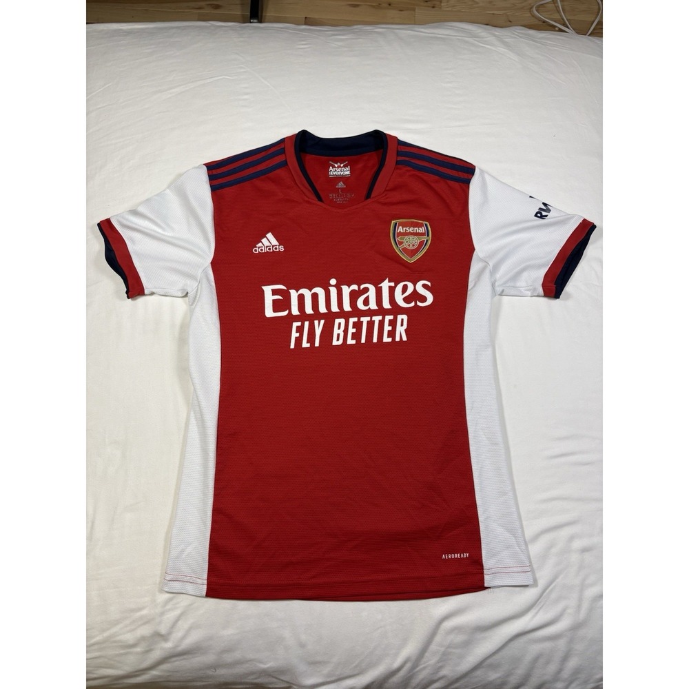Adidas Arsenal Home Jersey 2021/22 Emirates Soccer Shirt Men's Size Large L